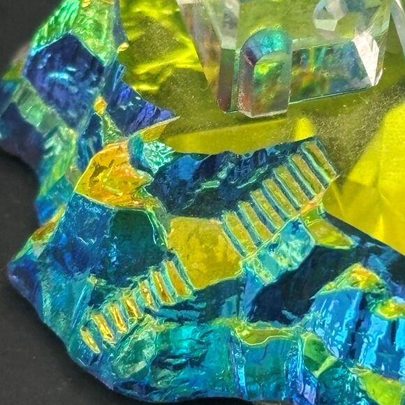 Austrian Lead Crystal World Harbor LightHouse Multicolor Figurine Made USA - Picture 6 of 7